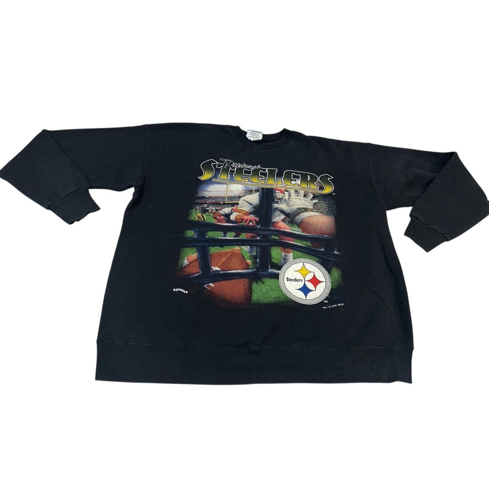 Pittsburgh Steelers Lee Vintage‎ 90s NFL Pullover Crewneck Sweatshirt L